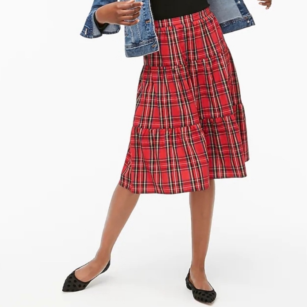 BNWT J. Crew A-line Plaid Skirt